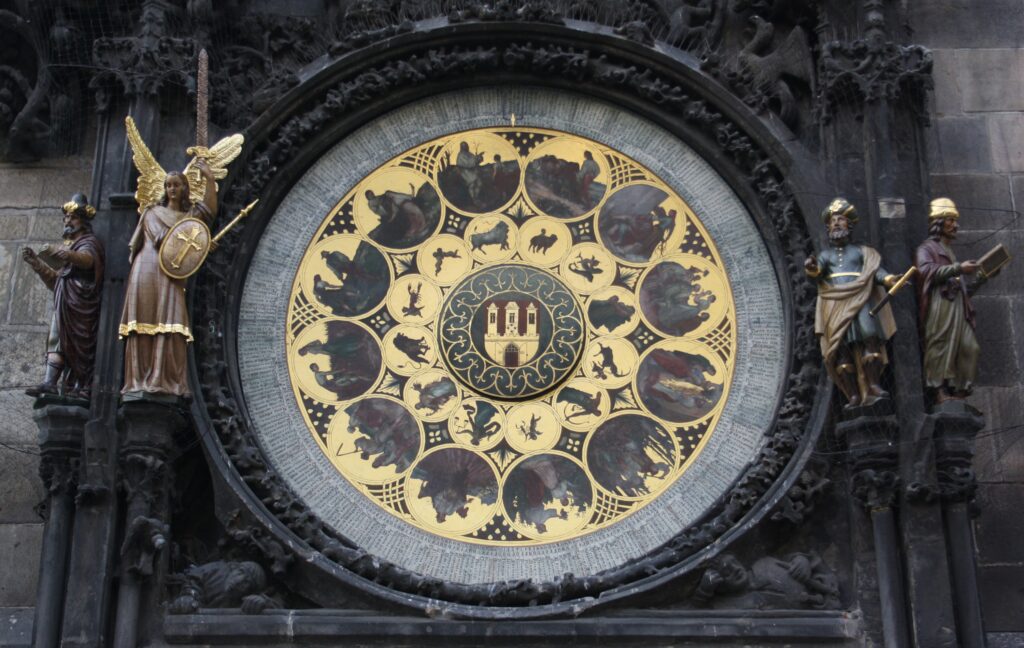 Reloj astronómico de Praga: el calendario